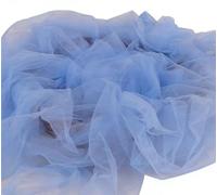 Articles de décoration de mariage romantique, déco Rideau de gaze de couleur, artisanat de bricolage, processus de fabrication de bijoux en perles, embellissement(Sky blue)