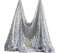 Articles de décoration de mariage romantique, déco Rideaux à paillettes colorées, artisanat de perles DIY(Silver,9mm)