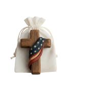Articles de prière religieux - Artisanat en bois avec drapeaux, objets de prière religieux pratiques, pour consolation, foi, encouragement, cadeaux chrétiens, enterrements d'église, voyages