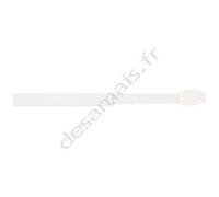 ARTICLES-QUINCAILLERIE 2 tringles Plates Extensibles 50/80cm 4 pitons Blanc