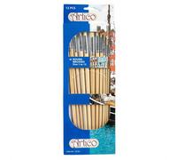Artico Set de Pinceaux de Peinture Ronds - 12 Pièces