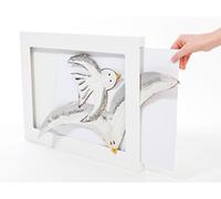 Articulate Gallery - Cadre A3 pour dessins d'enfants - blanc simple A3 - d'affichage unique pour œuvres d'art des enfants - 21 x 43 cm - Projets artistiques pour enfants, école