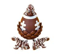 Articulated Dragon Figurine, 3D Printed Fidget Toy, Small Dragon in Egg for Creative Play, Flexible Segmented Body with Detailed Scales, Desktop Decoration Piece, Gift Idea for Kids Teens Adults