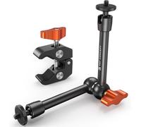 Articulated Magic Arm and Clamp Super Clamp Magic Arm 9.8 Inch Adjustable Foldable for Monitor Camera Light Microphone Accessory