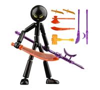 Articulated Toy Figure, Bendable Character Model Kit, Figure with Flexible Joints, Durable Collectible Display Model Toy, Desk Decor with Stylish Design, Display Figures for Study Room Indoor Use
