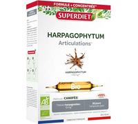 Articulations - Harpagophytum, griffe du diable - Bio - Ampoules | Cure 20 ampoules de 10ml - Confort, souplesse articulaire - Dosage 1750mg -Fabrication française -Vegan-Superdiet