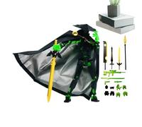 articulée multiarticulée imprimée en 3D avec cape et - améliorée de la quatrième génération | Figurine d'action Wandering Swordsman avec armes et formes de main | 13,5 cm