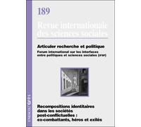 Articuler recherche et politique - Collectif - Eres - broché - Revue