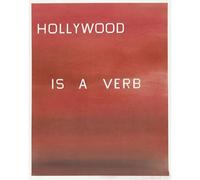 ARTICULOZY Impression sur toile de qualité - Edward Ruscha - Hollywood est un verbe - 76,2 x 101,6 cm | prête à être encadrée | idéale pour la décoration de la maison ou du bureau | Excellente idée