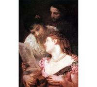 ARTICULOZY Impression sur toile de qualité - Rencontre des officiers de Cluveniers Doelen par Cassatt - 76,2 x 101,6 cm | Prêt à encadrer | Idéal pour la décoration de la maison ou du bureau |