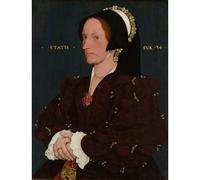 ARTICULOZY Impression sur toile décorative enroulée - Portrait de Margaret Wyatt, Lady Lee. 1540 - 76,2 x 101,6 cm | Reproduction aux couleurs vives | Art décoratif durable et durable