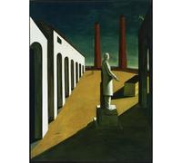 ARTICULOZY Impression sur toile décorative roulée - Giorgio de Chirico - L'énigme d'un jour - 76,2 x 101,6 cm | Reproduction aux couleurs vives | Art décoratif durable et durable