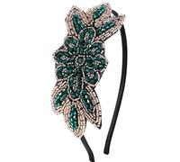 ArtiDeco 1920s Bandeau pour femme avec serre-tête Gatsby années 20 - - Taille unique (Vert)