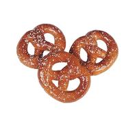 Artif-déco-mag.com - Bretzel artificiel pain en lot de 3 en Plastique soufflé L 120x100 mm