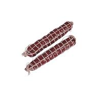 Artif-déco-mag.com - Saucisson artisanal Fumé en lot de 2 en Plastique soufflé L 250x50 mm