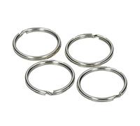 Artif Lot de 12 Anneaux Porte-clefs, Diamètre 3 cm, Couleur Argent, Nickelé