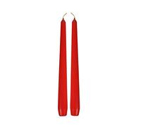 Artif Lot de 2 Bougies Rouges Chandelier 25 cm, Bougie Flambeau, diam. de Base 2,2cm