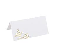 Artifetes 10 Marque-Places Jolis Brins Blancs et Or