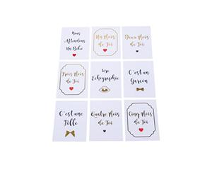 Artifetes 18 Cartes ÉTAPES DE LA Grossesse Maman 14X19CM