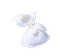 4 pochons gaze de coton ruban 8x10cm blanc - artifetes 79056 Blanc