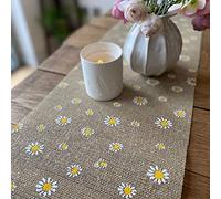 Artifetes Arty Fetes Factory - Chemin DE Table Jute Marguerites 28CMX5M Nature