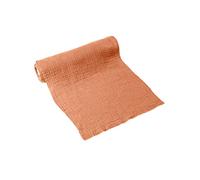 Artifetes Chemin de Table Gaze de Coton Terracotta Vieux Rose 30 cm x 3 m