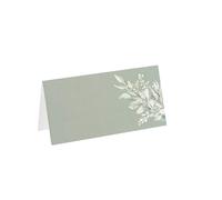 Artifetes Générique - 10 Marque-Places BOTANIQUE 8X4CM Vert DE Gris