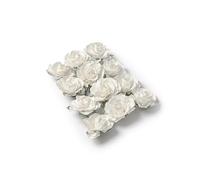 Artifetes Générique - 12 Roses À PIQUER Blanches 3.5 CM