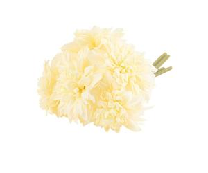 Artifetes Générique - Bouquet 5 Dahlias ARTIFICIELS 27CM Jaune PÂLE