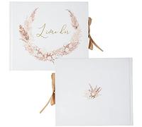 Artifetes Arty Fetes Factory - Livre d'or Carton Pampa Fleurs Coton 68P 22X19.5CM