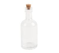 mignonette bouteille verre bouchon liège 50ml 11cm - générique 95182 Transparent