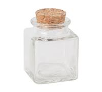 Artifetes Générique - Pot À DRAGÉES CARRÉ Bouchon LIÈGE 50ML 6X4.2CM