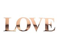 Artifetes Sticker Lettres Love Autocollant 15CM Or Rose