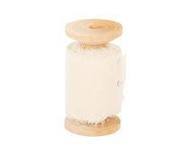 Artifetes Ruban Mousseline Soie EFFILOCHÉ 5CMX5M Ivoire, Beige