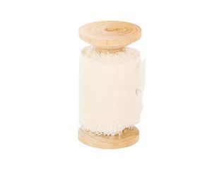 Artifetes Ruban Mousseline Soie EFFILOCHÉ 5CMX5M Ivoire, Beige