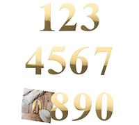 Artifetes Sticker Chiffre 1 Autocollant 15CM Or