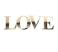 Artifetes Sticker Lettres Love Autocollant 15CM Or