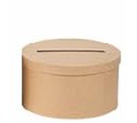 Artifetes URNE Tirelire Carton Ronde 25cm Kraft - Naturel