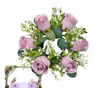 Artificial Candle Wreaths - Spring Floral Ring Set, Handcrafted Decorative Holder | Polyvalent Wreath With Interior Styling Scenario For Window Wall Floor Ladder Accent Home Decor Seasonal Display