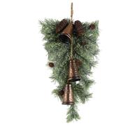 Artificial Christmas Swag Weather Resistant Upside Down Pine Bell