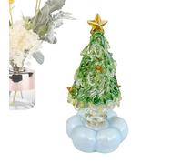 Artificial Christmas - Tree for Rotating Miniature Use, Realistic Tabletop with Handmade Style, Festive Charm Selling Points, Easy Display Holiday Function, Mini Tree Tool, 13.14 in