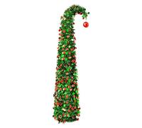 Artificial Christmas Tree - Retractable Spiral Trees| 1.5m Scalable Funny Lawn Decor with Ball | 4.9 Ft Home for Party Indoor Bedroom Living Room Garden Yard Patio Porch Front Door Office Outdoor