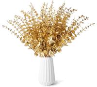 Artificial Eucalyptus Branches 24 Pcs Artificial Eucalyptus Plant Decorations Branches Eucalyptus Leaves Branches Artificial Eucalyptus Plants for Garden,Vase Decoration