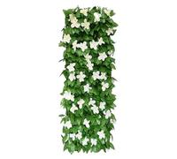 Artificial Expandable Garden Panel - Floral Privacy Fence Screen, Weather Resistant Construction, Flexible Stretch Structure, Easy Install Coverage System | Decorative Green Wall Solution Balcony