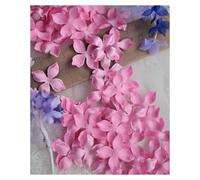 Artificial Flower Petals 3cm Petal Fake Wedding Homedecor DIY Scrapbook Card Craft Satin Applique 100pcs(Rose Pink)