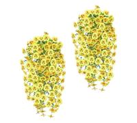 Artificial Flowers for Outdoors - 2 Pieces Realistic Artificial Home Decor,Front Door Decorations - for Home Porch Deck Door Wall Gazebo Front Courtyard Balconies Spring Fall