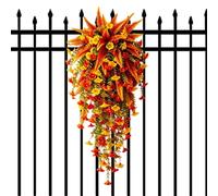 Artificial Flowers Silk Fabric Fall Season Hangable Ornament | Artificial Flowers Wall Decor for Garden Yard Front Door Porch Entryway Enthusiasts Busy Professionals