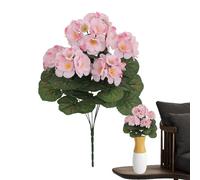 Artificial Geranium Flowers - 14.17x7.87 In ,Realistic UV Resistant Fake Geranium ,Long-Lasting Vibe | Artistic Aesthetic Simulation Flowers For Living Rooms, Bedrooms, Dining Rooms, Weddings, Parties