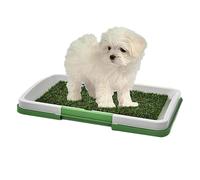 Artificial Grass Dog Potty - 46,5 * 34,5 * 6,5 Cm Potty-Padt Pad, Coussinet De Pot De Gazon Intérieur Avec Plateau, Étanche À Disques Réutilisable À Trois Couches De Conception De Tampons Pipi Avec Pl