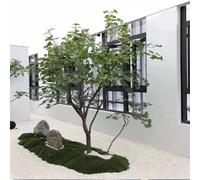Artificial Green Elm Tree,Tall Fake with Dense Leaves & Natural Trunk, Maintenance-Free Decorative Plant for Home Office Living Room, Indoor Outdoor(3.5mx2.5m)